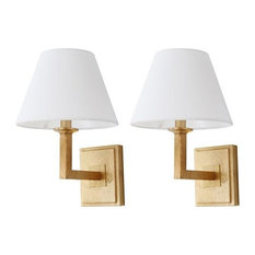 Safavieh Pauline Gold 14.5-Inch H Wall Sconce LIT4409C-SET2