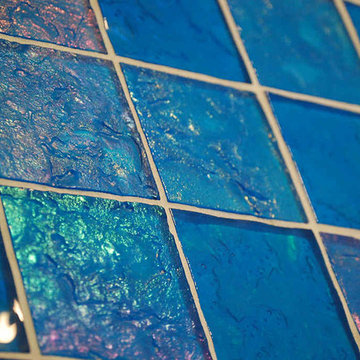 Monterey, California Glass Tile Bathroom