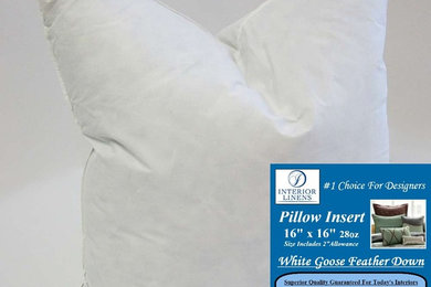 *Exclusive 16" x 16", 28oz. 90/10 White Goose Down Pillow Insert