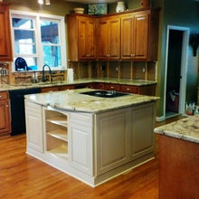 Kitchen with new island