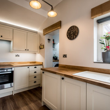 New White Handmade kitchen by The Autumn Kitchen.