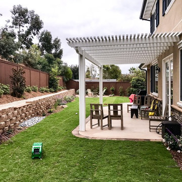 Aluminum Patio Cover Over Concrete Patio