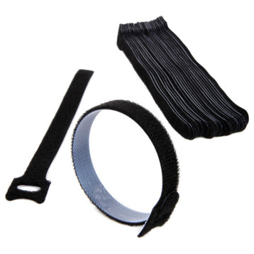 30-Piece Cable Ties Set Reusable Cord Management Hook and Loop Straps