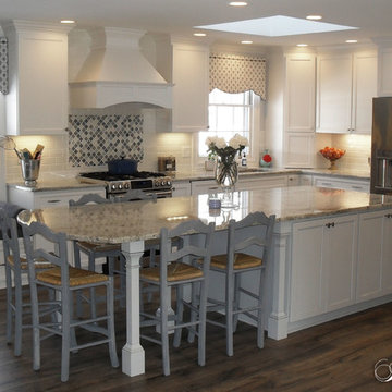 White & Blue Dream Kitchen