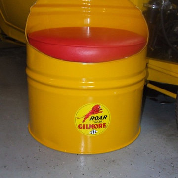 Vintage Gasoline Themed Seating