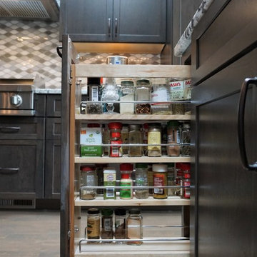 Dark, Dramatic Kitchen