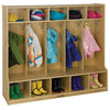 Birch 5, Section Coat Locker With Bench