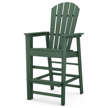 Polywood South Beach Bar Chair, Green