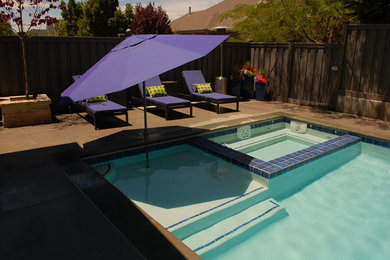 Example of a trendy pool design in Salt Lake City