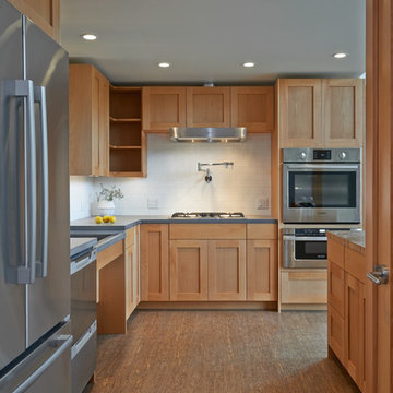 Another view of the kitchen from the home's foyer.