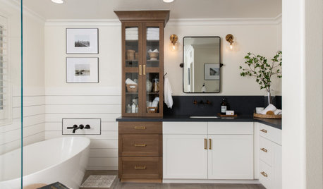 Bathroom of the Week: Modern Farmhouse Style in White and Wood