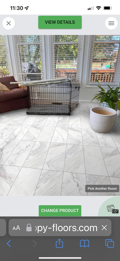 What size floor tiles should I use 24x 24 or 12 x 24 or hardwood?