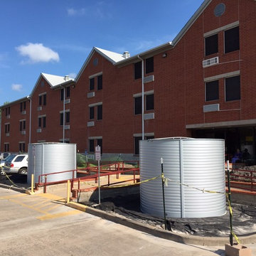 Two 3,000-gallon Texas Rainwater Tanks
