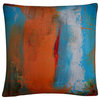 Nicole Dietz 'Orange Swatch' Decorative Throw Pillow
