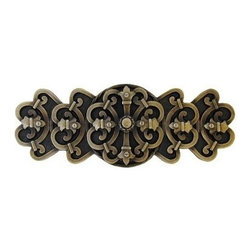 Inviting Home Inc. - Chateau Pull, Antique-Style Brass - Cabinet And Drawer Handle Pulls