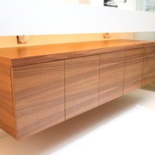 modern wood teak bathrooms