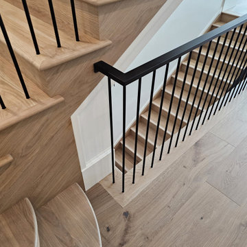 Project #119 | White Oak Staircase with Stacked Bullnose Detail