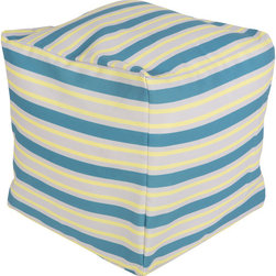 Surya Poufs- (POUF-281) - Floor Pillows And Poufs