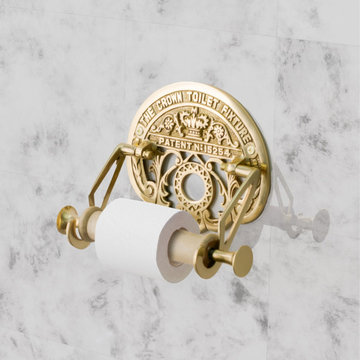 Toilet Paper Holder Brass The Crown Fixture Tissue Holder