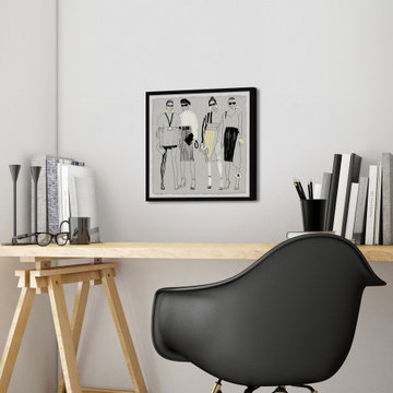 "Ready to Party" Framed Painting Print