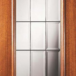 Slab French Exterior Single Door 80 Mahogany French Full Lite Glass - Patio Doors
