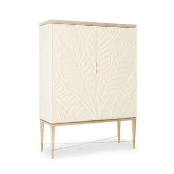 Palms Up! Carved Ivory Bar With Gold Legs