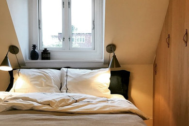 Modern bedroom in Copenhagen.