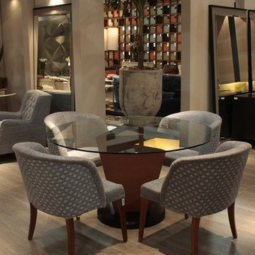 2803 MH Round Glass Dining Table