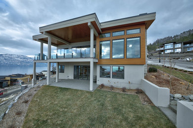 Example of a minimalist exterior home design in Vancouver