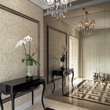 Side tables for fireplace living area