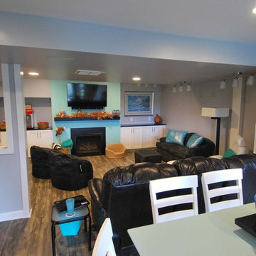 Unfinished Basement > Bright Family Fun Space