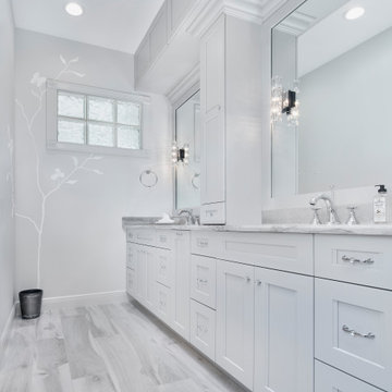 Transitional Master Bathroom in Naples, FL