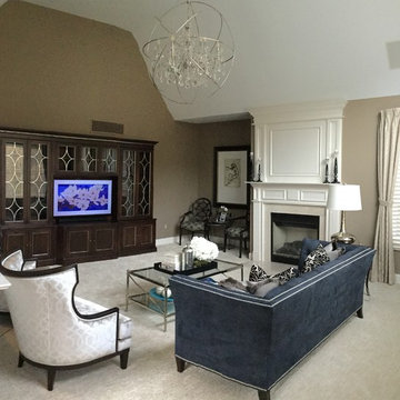 Lights, Camera & Glamorous Family Room