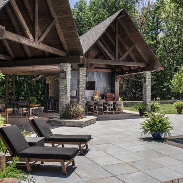 Dickson, Tennessee Pool House + Outdoor Kitchen