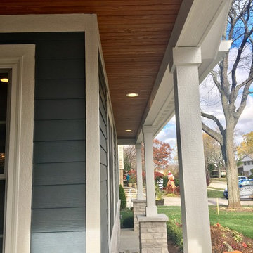 James Hardie lap siding and shake. Windows trim,LP soffit and fascia,oversize gu