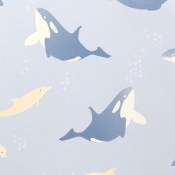 ANGEL Baby Whales (light blue) G610302 - Wallpaper