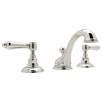 Rohl Viaggio 1.2 GPM Lavatory Faucet with 2 Lever Handles, Polished Nickel
