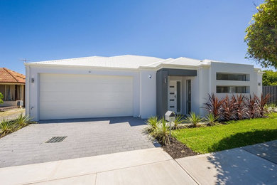 Photo of a contemporary home design in Perth.