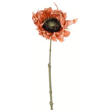 Vickerman 24" Brown Sunflower Stem 4/Pk