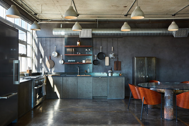 Industrial Kitchen by Andrea Michaelson Design