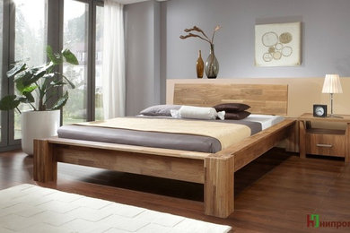 Пример оригинального дизайна: спальня в стиле лофт
