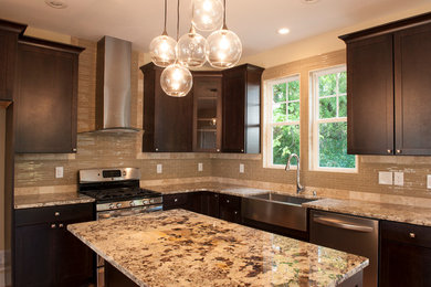 Inspiration for a craftsman kitchen remodel in Other