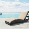 Zuo Modern Pamelon Beach Chaise Lounge Brn & Beige