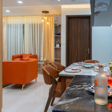 Side view of dinning room