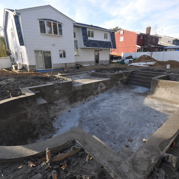 Backyard Design & Installation with Gunite Pool Kings Park NY 11754