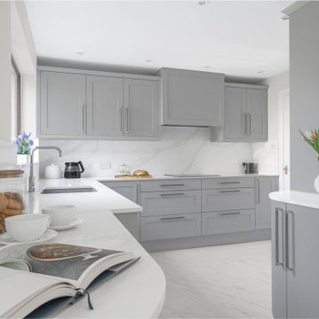 Grey Classic Kitchen & Dining Space
