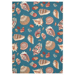 Nourison - Waverly Sun N' Shade Coastal Azure 5'3" x 7'5" Indoor Outdoor Area Rug - Sun n' Shade Collection by Waverly offers a fresh perspective on indoor/outdoor rugs. The exciting color palettes and myriad of designs combine Waverly's keen sense of today's style in a timeless fashion. These versatile rugs are beautiful to look at, soft to walk on, easy to clean and can withstand almost all outdoor conditions. Indoor or Outdoor Uses. Easy Clean: Just Rinse with a Hose
