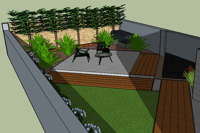 Small contemporary garden design Limerick