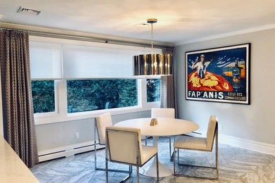 Dining room - contemporary dining room idea in New York