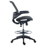 Harwick Furniture - Harwick Evolve All Mesh Heavy Duty Drafting Chair, Dark Knight Edition - If you are looking for the most comfortable office chairs and drafting chairs to get you through your workday, look no further than Harwick. We refuse to sacrifice quality to just mass produce a run of the mill office chair.  We are dedicated to having chairs that we can be proud of. So ditch that old, uncomfortable chair and treat yourself to something better. Our premium chairs will surround you in comfort and are a cut above the rest. Features of this heavy duty drafting chair include: